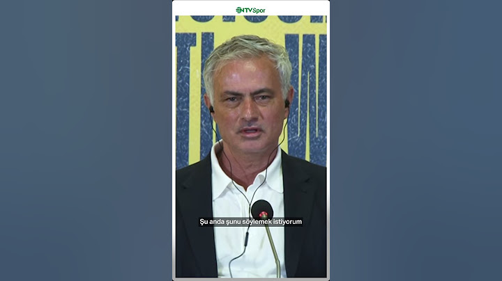 Jose Mourinho; From now I am Fenerbahçe Coach