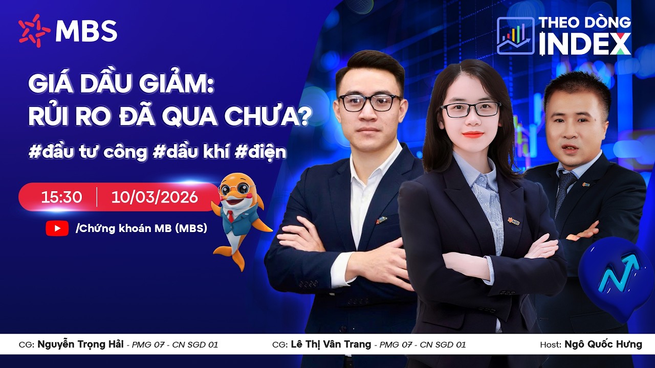 GIÁ DẦU GIẢM: RỦI RO ĐÃ QUA CHƯA? | #đầu tư công #dầu khí #điện | THEO DÒNG INDEX 10.03.2026