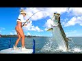 Fish BIGGER THAN ME! Massive Tarpon Fishing in the FLORIDA KEYS!