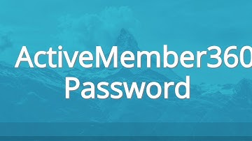 ActiveMember360 Password