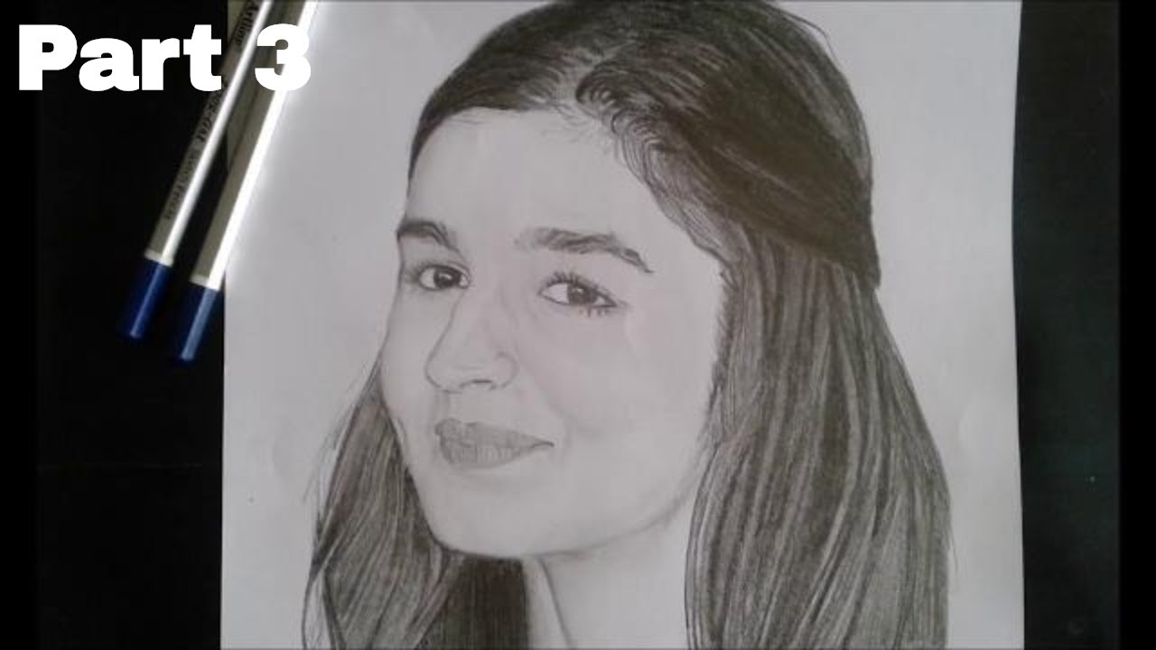 Alia bhatt pencil sketch  Pencil sketch Pencil drawings Sketches