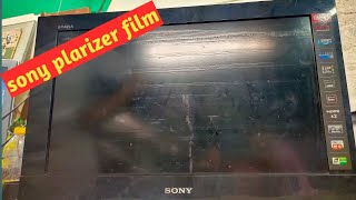 how to replace polarizer film on sony TV LCD 24 inch we use long year ago
