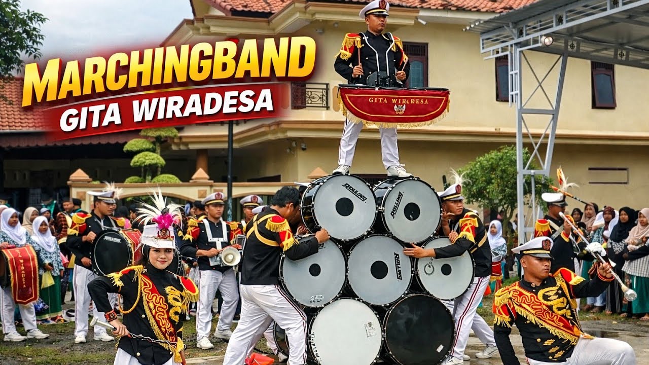 Atraksi drumband Gita Wiradesa Di Pakumbulan Buaran Pekalongan