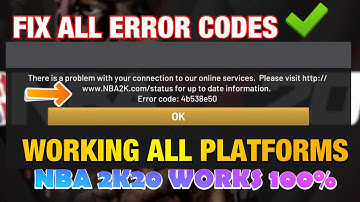 HOW TO CONNECT TO THE ONLINE SERVER IN NBA 2K20! HOW TO FIX ALL ERROR CODES IN NBA 2K20!