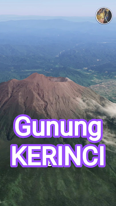 This is the Highest Volcano in Indonesia #shorts #mountkerinci #googleearthvolcano