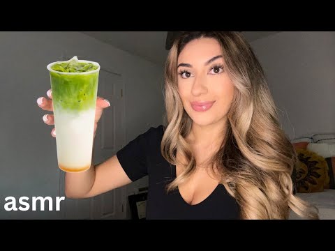 ASMR - preparando un MATCHA LATTE 🍵 (duerme como bebe)