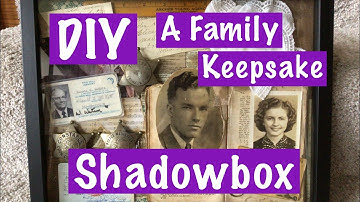 DIY A Beautiful Sentimental Family Keepsake Shadowbox
