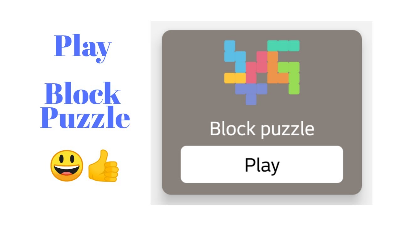 Play Block Puzzle/ Puzzle. YouTube