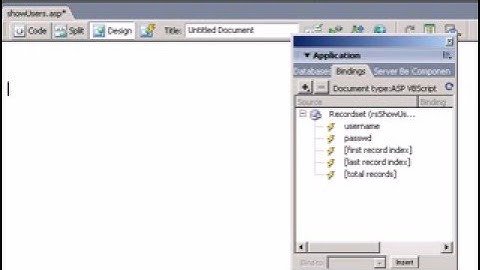 Dreamweaver Database Query