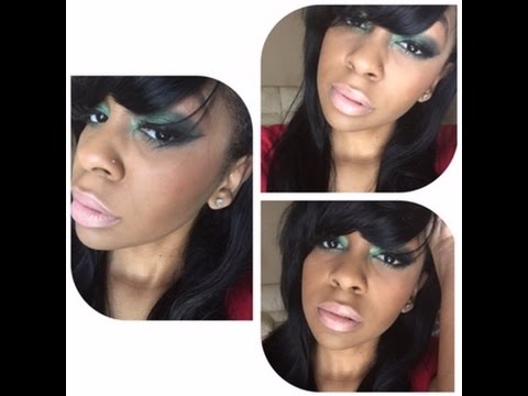 Holiday Makeup Tutorial: Smokey Green w/ NijaelhsBeauty 💚 #WinterWednesdays | x_incredibleL