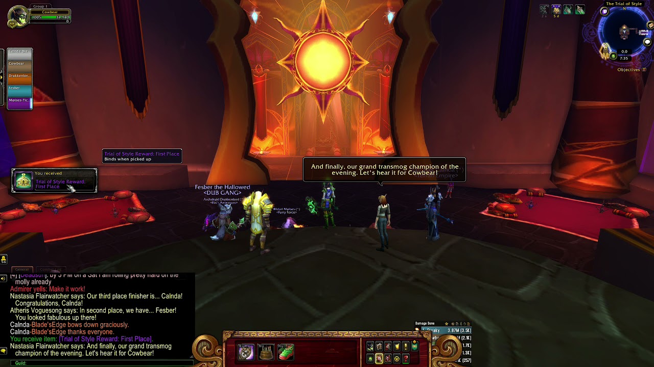 Trial of Style First Place in World of Warcraft Shadowlands.