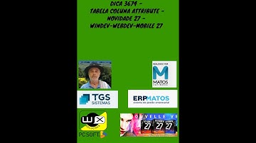 DICA 3674 - Tabela Coluna Attribute - Novidade 27 - Windev-Webdev-Mobile 27