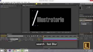 Fast Blur- Use Fast Blur Effect to Create Light Passing over in After Effect