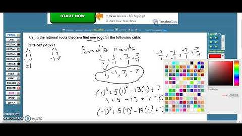 Using the Rational Roots Theorem to Find a Root of a Cubic Example 1