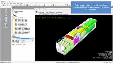 CubeMaster -  How to create an empty container and fill with one by one in full 3D graphics