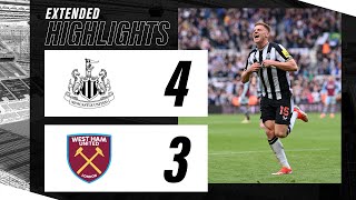 Newcastle United 4 West Ham United 3 Extended Premier League Highlights