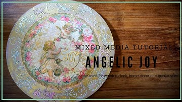Studio Decoupage Stamperia Rice Paper Decoupage Clock Tutorial