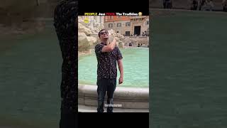 From Coins to Cards at Trevi Fountain 😨 #facts #didyouknow #amazingfacts #curiofactorium