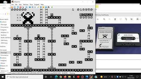 ZX80 Kong - Sinclair ZX81 - InkSpector 2.0.3 Emulator - Test Windows 10