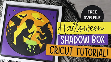 Easy Halloween Shadow Box with Cricut