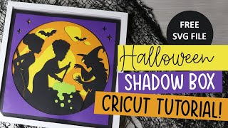Easy Halloween Shadow Box with Cricut