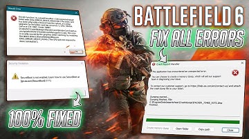How to Fix Battlefield 6 Errors - Fix Crashing, Insufficient VRAM Requirement & Black Screen Errors
