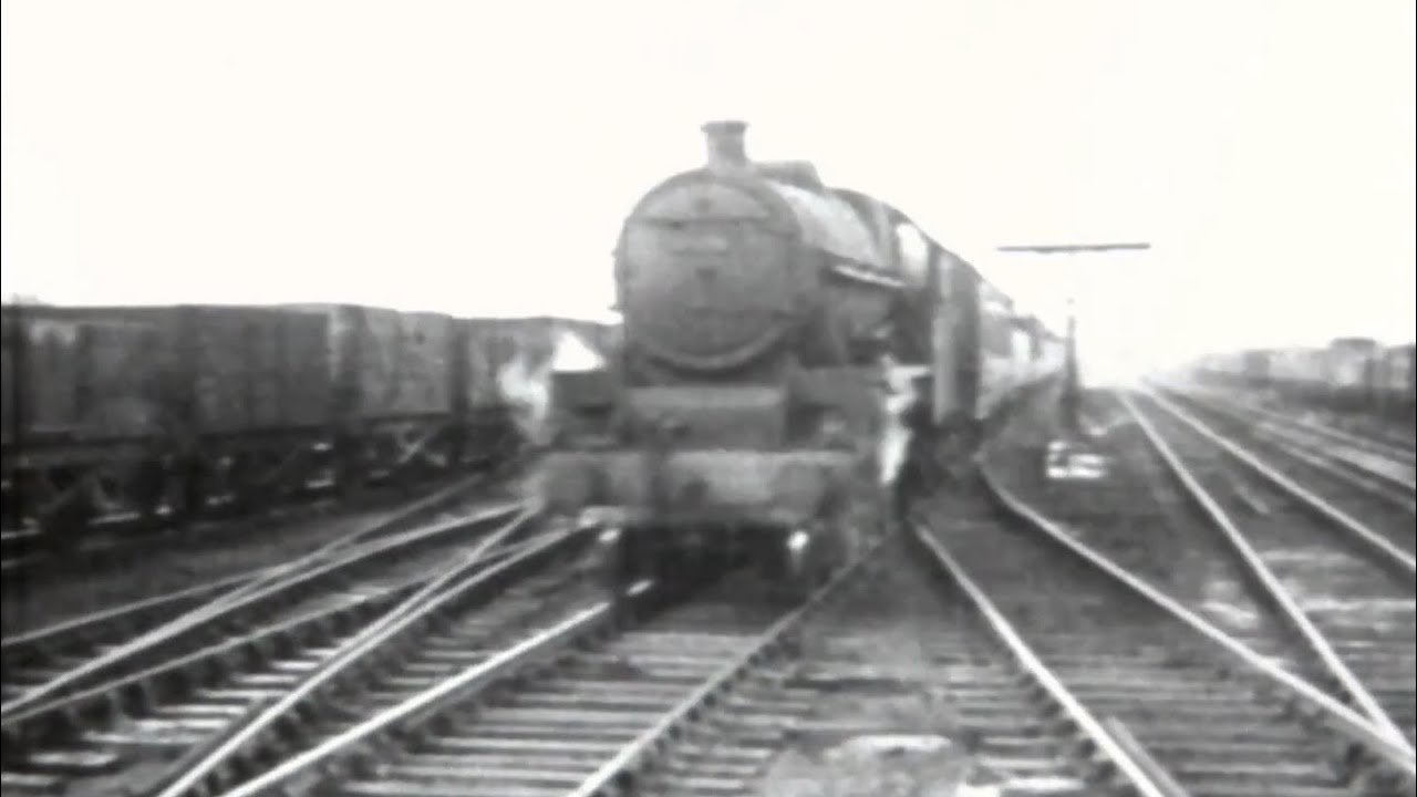 Vintage railway film - LMS London to Manchester Express - The Engine Driver - 1948