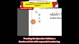 How To Create Numbered Lists With Uppercase Roman Numerals In Ms Word