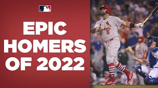 Most EPIC home runs of 2022! From Pujols' 700th to crazy walk-off homers to go-ahead blasts!