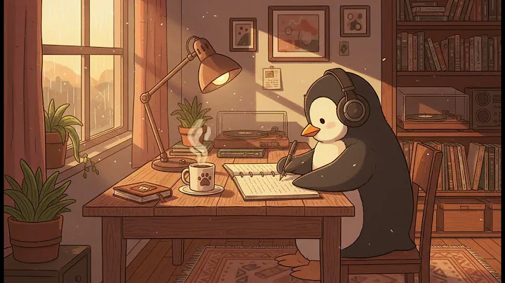 Pengu Lofi – Chill Beats to Study & Relax | Cozy Penguin Desk, Warm Winter Vibes (1 Hour)
