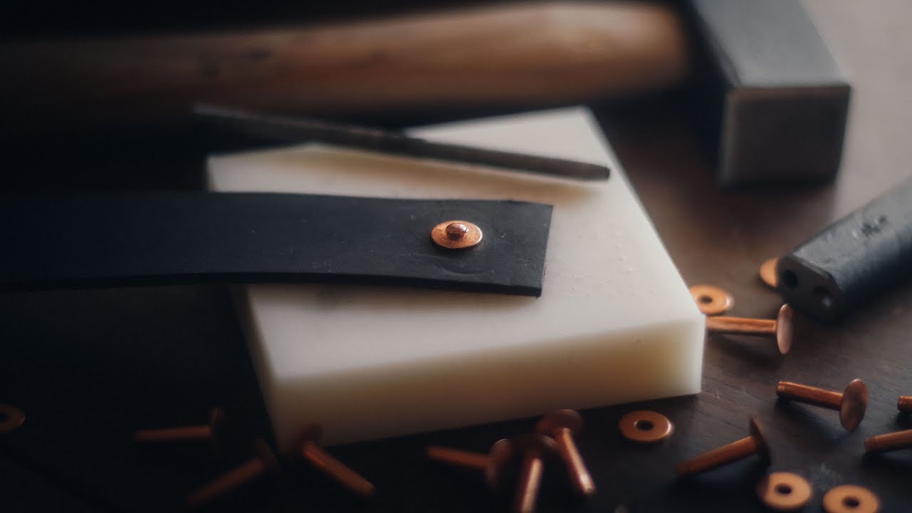 How to Set Copper Rivets in Leather 