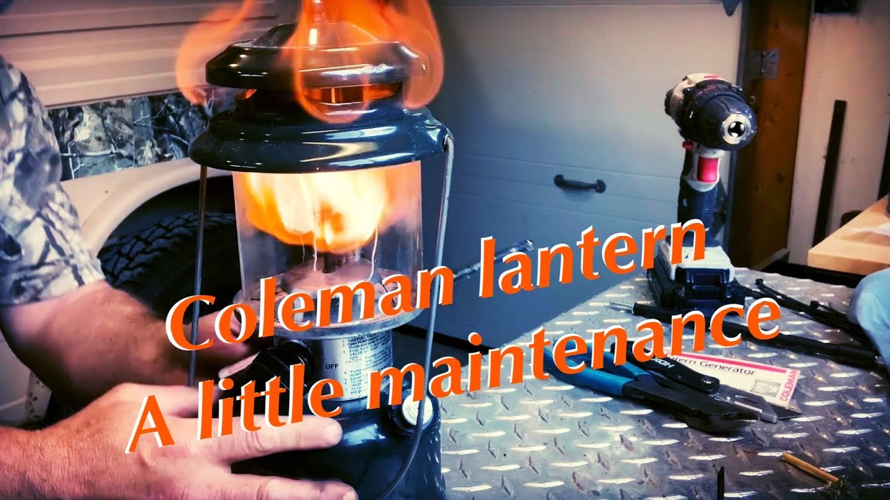Coleman lantern gets serviced - YouTube