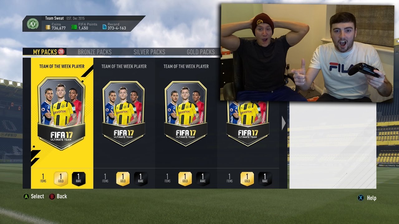 FIFA 17 | 28x TEAM OF THE WEEK PACKS!!! | ST SANCHEZ AND INFORM REUS TOTW HUNT