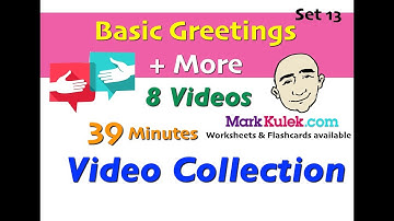Basic Greetings + More - Video Collection | 13 | English For Communication - ESL