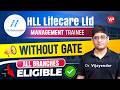 HLL Management Trainee without GATE recruitment notification 2026