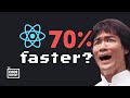 Highschool student makes react a million times faster