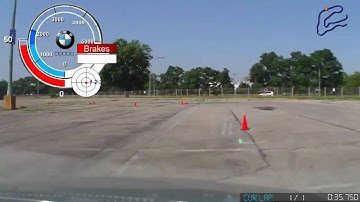 AutoX BMW CCA NY Car 711 08-01-09 (Telemetry Data)