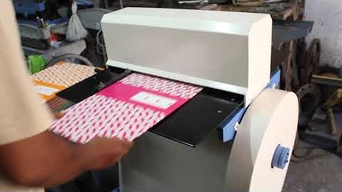 Single strock box file making machine