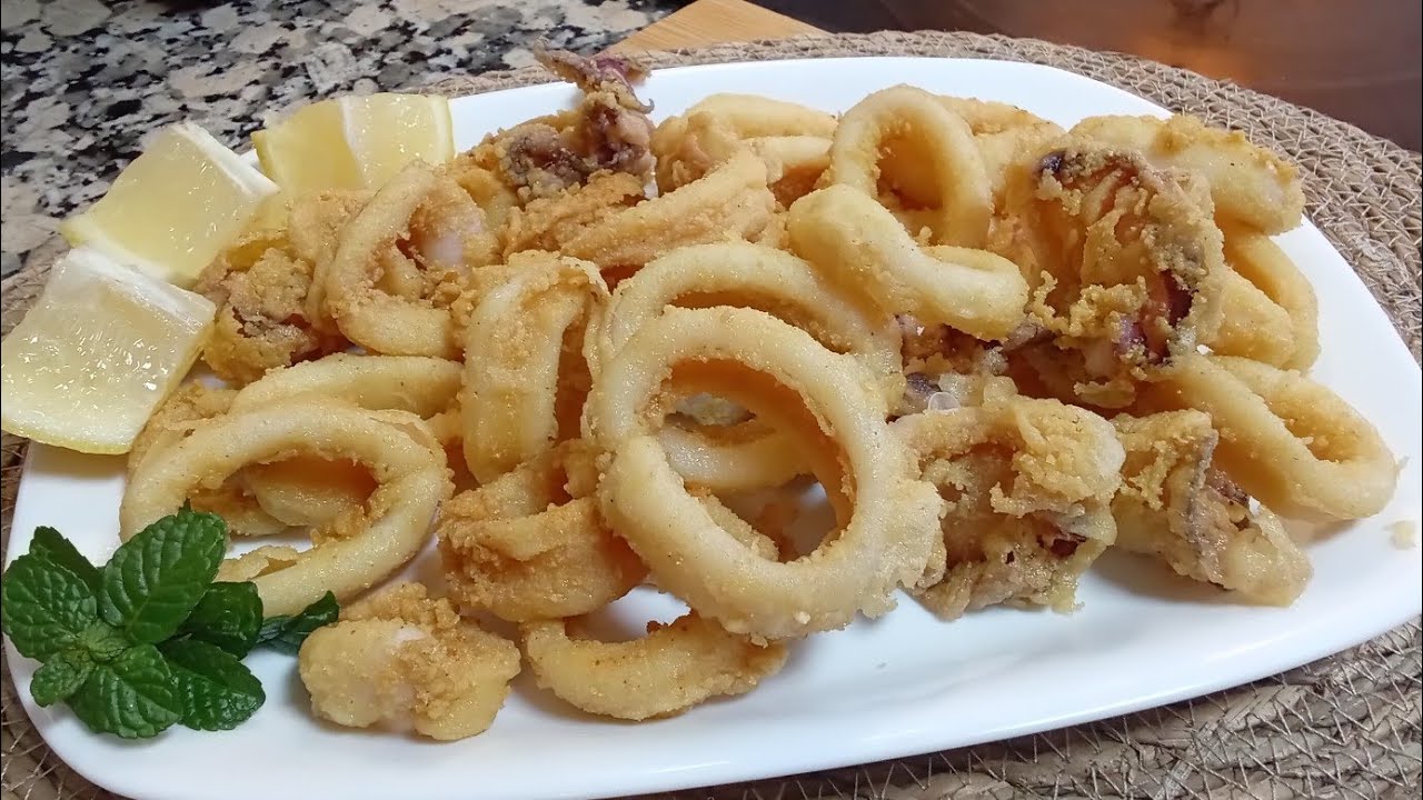 CALAMARES FRITOS que te quedaran crujientes y tiernos👌🏼