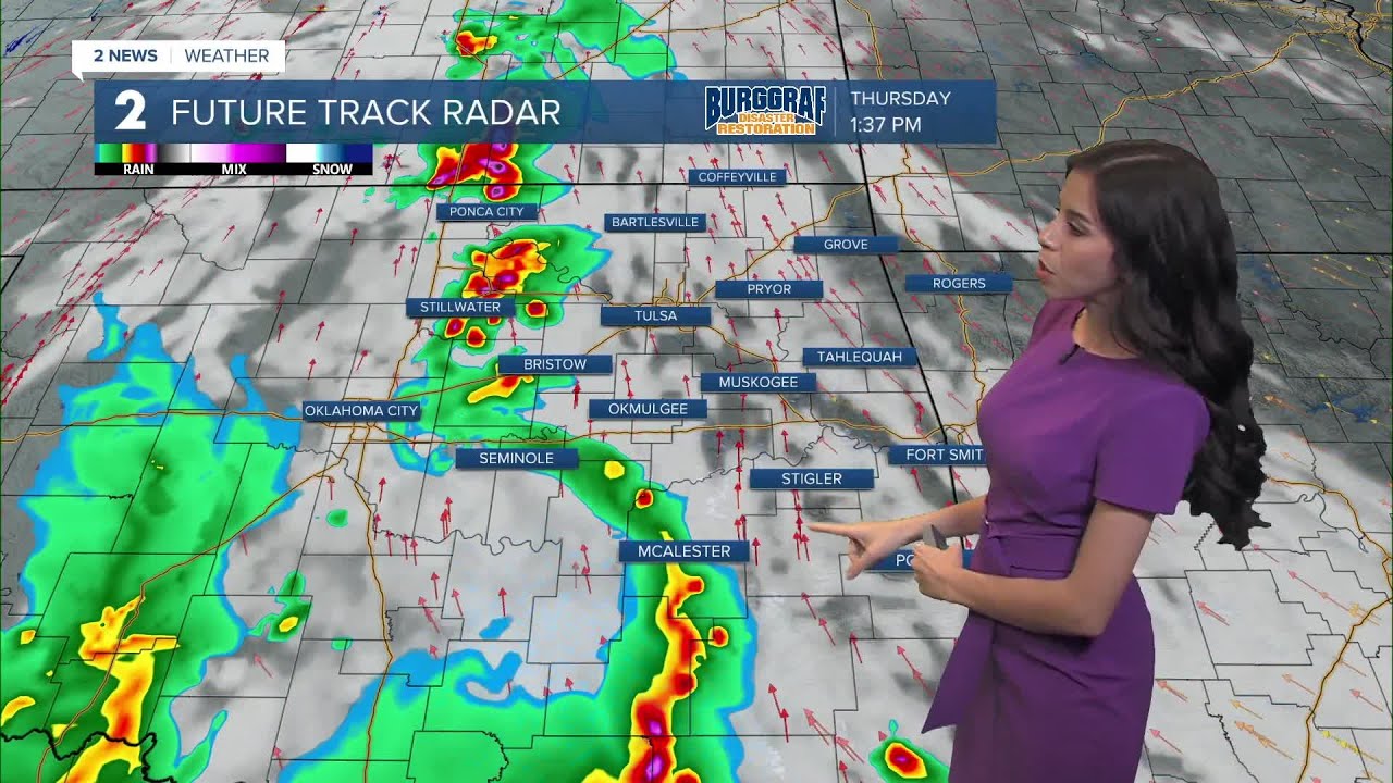 Scattered Storms this Afternoon - YouTube