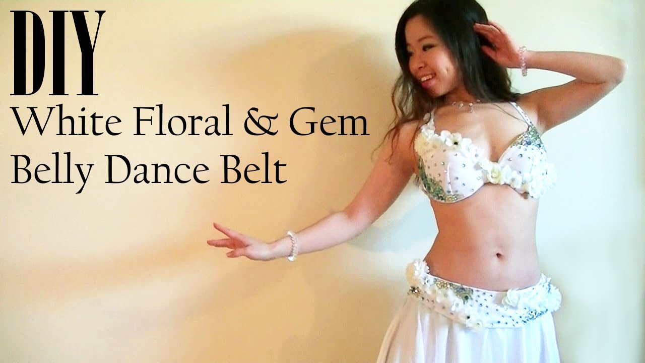 Belly Dancing costume with Flowers