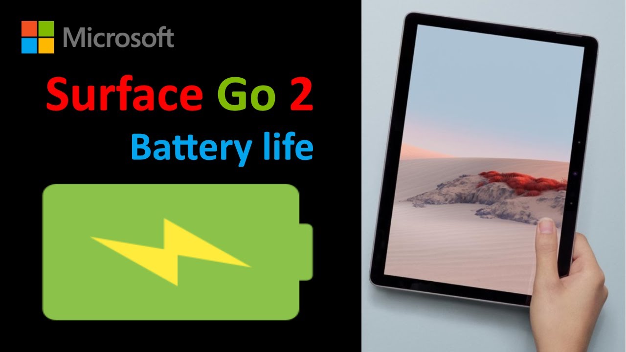 Surface Go 2 Battery Life Test testing with brightness/volume/power