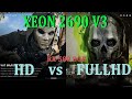 XEON 2690 v3(stock) + RX 580 8gb. HD vs FULL HD. Call of Duty: Warzone 2.0