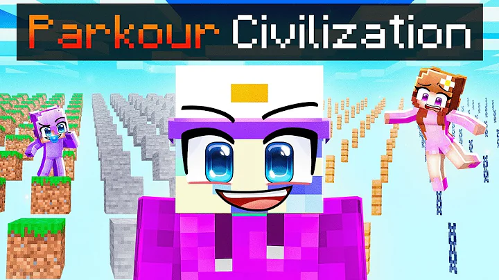 Minecraft But I Survive in a PARKOUR CIVILIZATION!