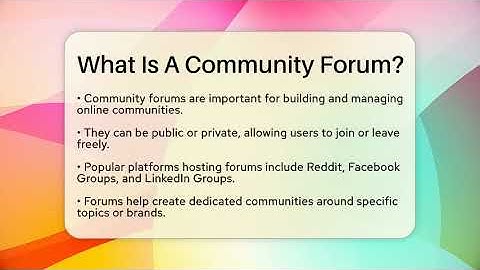 What Is A Community Forum? - Everyday-Networking