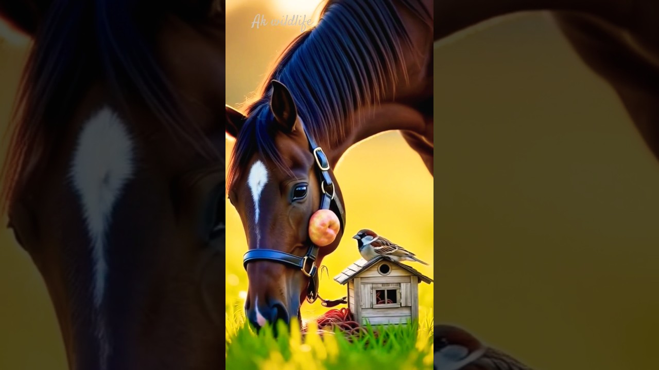 Unbelievable! Bird Helps Horse in Need 😲🐴🐦
