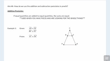 Addition and Subtraction Postulate