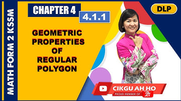 4.1 REGULAR POLYGONS | FORM 2 MATHEMATICS KSSM