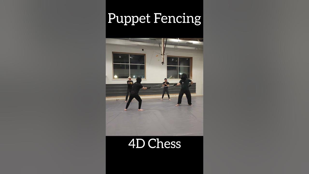 Puppet Master Fencing! 4D Sword Chess! #sword #Chess #shorts 