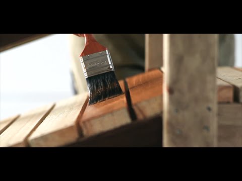 how to stain exterior timber youtube